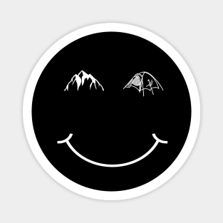 Mountain Camping smile Magnet